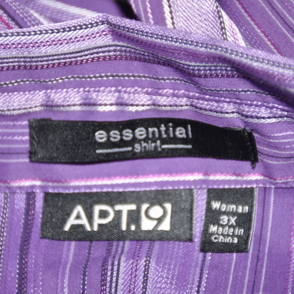 Apt. 9 Essential Shirt Purple - Picture 4 of 5
